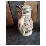 Dog Stein and Fish Stein   Very Cool and Great Condition