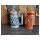 Astronaut and Fire Fighter/Station Steins very cool and Great Condition