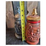 Astronaut and Fire Fighter/Station Steins very cool and Great Condition
