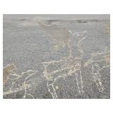 Holographic Sleigh and Reindeer with Box