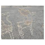 Holographic Sleigh and Reindeer with Box