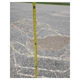 Holographic Sleigh and Reindeer with Box