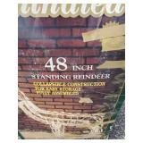 Illuminated 48" Standing Reindeer with Box