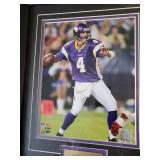 Framed #4 Mn Vikings Quarterback Bret Farve Picture