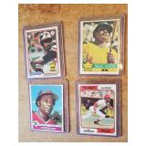Wayne Cage, Eddie Murray, Joe Morgan, Reggie Jackson Vintage Baseball Cards