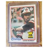 Wayne Cage, Eddie Murray, Joe Morgan, Reggie Jackson Vintage Baseball Cards