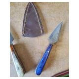 3 Vibrant Dagger Knives with Sheaths