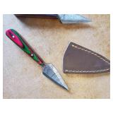 3 Vibrant Dagger Knives with Sheaths