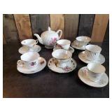 Tea Cup Lot of Various Makers and TeaPot
