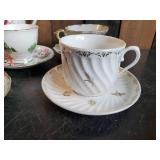 Tea Cup Lot of Various Makers and TeaPot