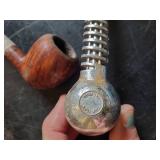 Vintage Pipe Lot with Stand