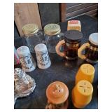 Large Lot of Various styles of Salt and Pepper shakers