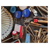 Large Misc Smalls and More Lot Red Owl Sewing kit, Bottle Openers Knives and much Much more