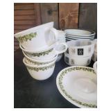 Corelle Plates, Cups Saucers, Federal Glass Atomic Starburst Pattern and much more