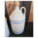 Vintage Wire Bail Handle Crock, Leather OLE Mug Holder, Ceramic Jug with Cork and more