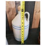 Vintage Wire Bail Handle Crock, Leather OLE Mug Holder, Ceramic Jug with Cork and more