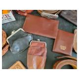 Leather Belt, Buckle, and Wallet Lot Very Nice With Great Detail