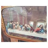 Gorgeous Vintage Last Supper Litho in Amazing Frame Early 1900