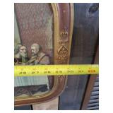 Gorgeous Vintage Last Supper Litho in Amazing Frame Early 1900