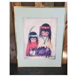 Beautiful Degrazia Wondering Native American Wall hanging Artwork