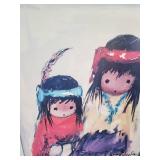 Beautiful Degrazia Wondering Native American Wall hanging Artwork