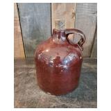 RARE RedWing Stoneware Co. Early Handled Brown Jug with Cork