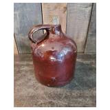 RARE RedWing Stoneware Co. Early Handled Brown Jug with Cork