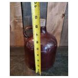 RARE RedWing Stoneware Co. Early Handled Brown Jug with Cork