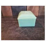 Amazing Antique Jadeite Lidded Box  Gorgeous