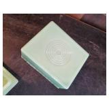 Amazing Antique Jadeite Lidded Box  Gorgeous