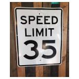 Retired Speed Limit 35 Road Sign