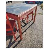 Fun Solid Wooden Table and 2 Chairs