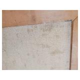 Gorgeous Vintage Lighted original oil Painting in gorgeous Mid Modern ornate Frame