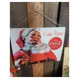 Metal and other Christimas Signs Coca Cola, Be Good for Goodness Sake and others