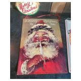 Metal and other Christimas Signs Coca Cola, Be Good for Goodness Sake and others