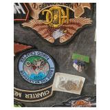 Harley Davidson Lot, Patches, Pins, License Plate and more
