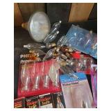Light bulbs Gallore of various sizes and styles