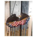set of Windchimes Eagle Melodic Sculptures and 1 other with great sound
