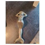 Large Cast Iron Mermaid and mermaid sign