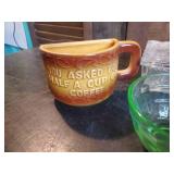 Green Glass, Novelty Cup, Decorative glass and much more great smalls lot