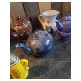 Teapot Lot creamer and sugar bowl pitcher and more  great lot