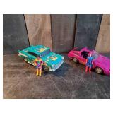 Vintage M.A.S.K 1986 Hurricane vehicle with Hondo MacLean action Figure & 1987 Manta with Vanessa Warfield action Figure