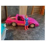 Vintage M.A.S.K 1986 Hurricane vehicle with Hondo MacLean action Figure & 1987 Manta with Vanessa Warfield action Figure