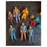 Collection of Various Vintage Gi Joe toys Cobra Mamba Helicopter, Storm Eagle Jet and much much more Action Figures also included