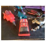 Collection of Various Vintage Gi Joe toys Cobra Mamba Helicopter, Storm Eagle Jet and much much more Action Figures also included