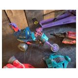 Collection of Various Vintage Gi Joe toys Cobra Mamba Helicopter, Storm Eagle Jet and much much more Action Figures also included