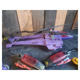 Collection of Various Vintage Gi Joe toys Cobra Mamba Helicopter, Storm Eagle Jet and much much more Action Figures also included