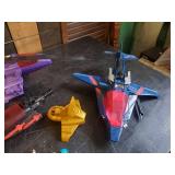 Collection of Various Vintage Gi Joe toys Cobra Mamba Helicopter, Storm Eagle Jet and much much more Action Figures also included