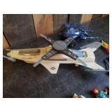 Vintage Gi Joe Skystorm x-wing Chopper, Cobra A.S.P. with extras, and Various Gi. Joe Figures