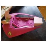 Vintage Gi Joe toys, Skystiker XP-14F Combat Jet, Tomahawk Helicopter, a Lex Doar 7 Assault Ship, and A Cobra Sea Ray Air Attack Craft